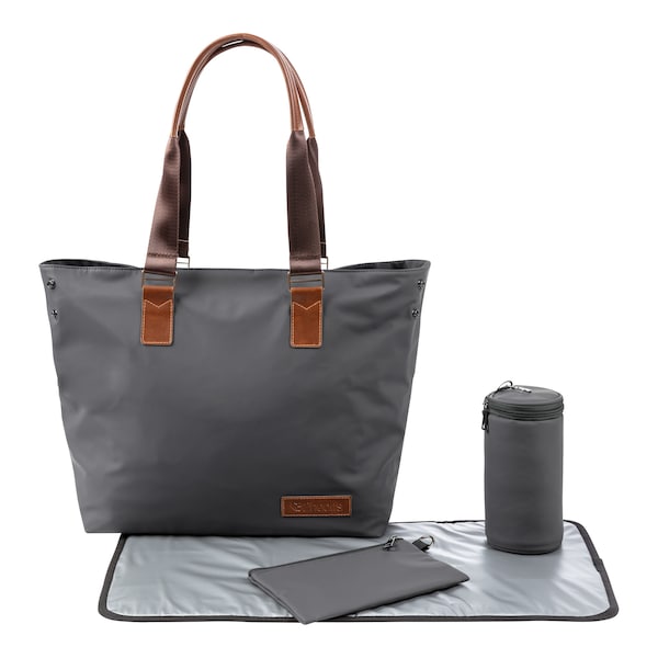 babywalz 2heartsWickeltasche Shopper grau
