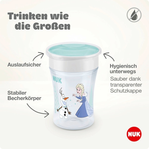 babywalz NUK - DISNEY BABYTrinklernbecher Magic Cup 230 ml türkis Discount Store für neue Produkte