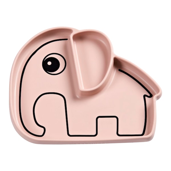babywalz Done by DeerEsslernteller Silikon Elefant Elphee rosa