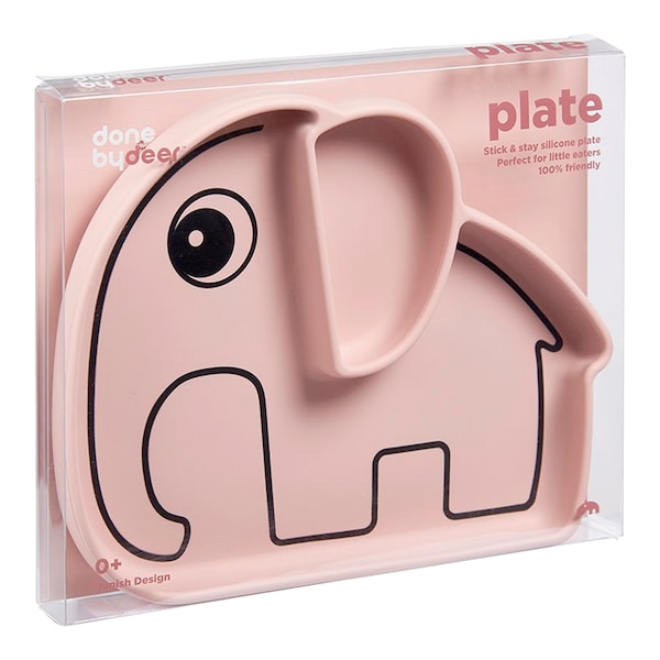 babywalz Done by DeerEsslernteller Silikon Elefant Elphee rosa Fabrikverkauf