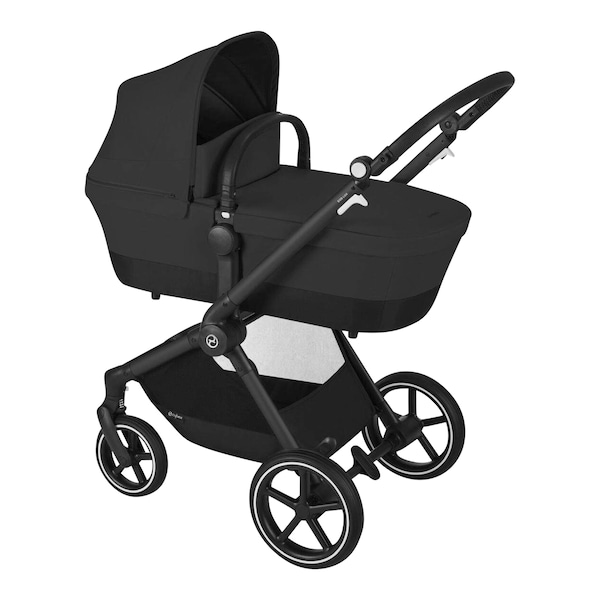 babywalz Cybex - GOLDKombikinderwagen Eos Lux Trio-Set inkl. Babyschale Aton B2 i-Size moon black / volcano black Neueste Mode