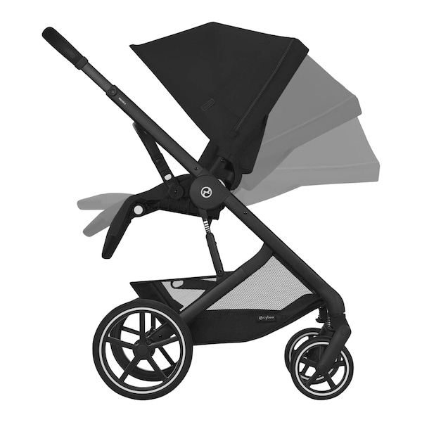 babywalz Cybex - GOLDKinderwagen BALIOS S LUX black / moon black Kostenloser Versand