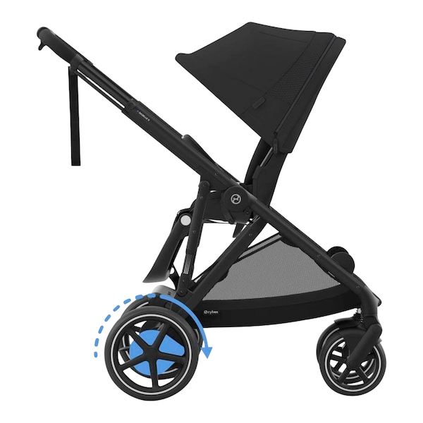 babywalz Cybex - GOLDKinderwagen e-Gazelle moon blck Bestseller