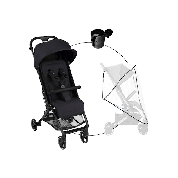 babywalz ABC DesignBuggy Ping 3 Travel inkl. Becherhalter und Regenschutz