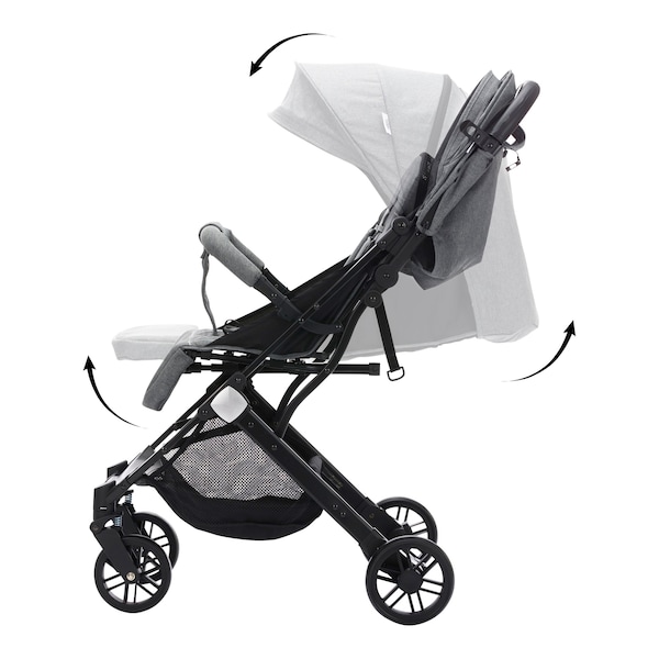 babywalz babycabBuggy Mailand grau Kostenloser Versand international