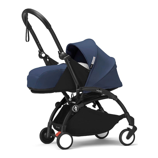 babywalz Stokke® - YOYO3Buggy inkl. Neugeborenenset black / air france blue