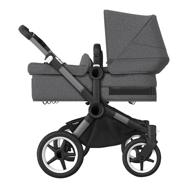 babywalz Bugaboo - DONKEY 5Zwillings- und Geschwisterwagen Bundle Twin graphite / grey melange Schlussverkauf