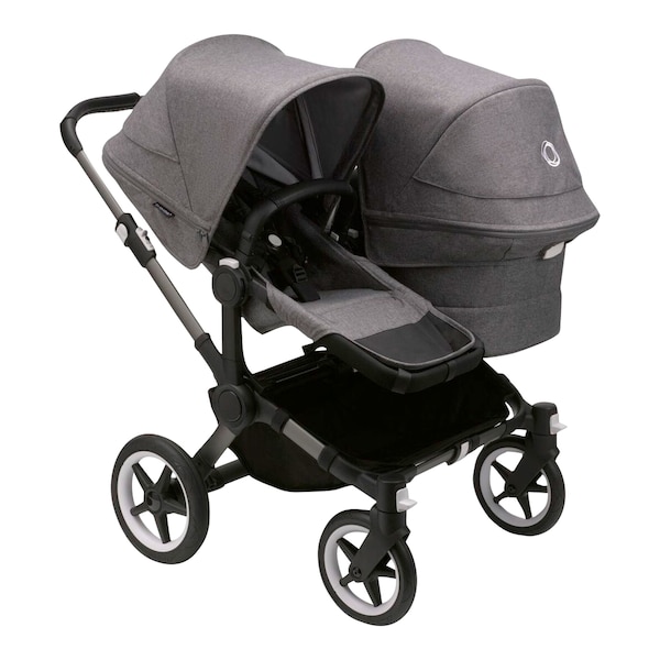 babywalz Bugaboo - DONKEY 5Geschwisterwagen Bundle Duo graphite / grey melange