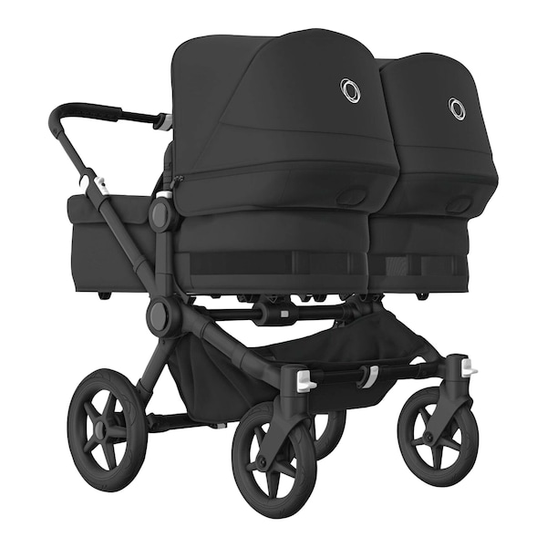 babywalz Bugaboo - DONKEY 5Zwillings- und Geschwisterwagen Bundle Twin black / midnight black Limitierter Zeitrabatt