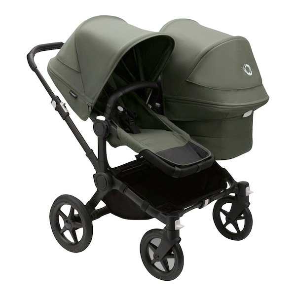 babywalz Bugaboo - DONKEY 5Geschwisterwagen Bundle Duo black / forest green