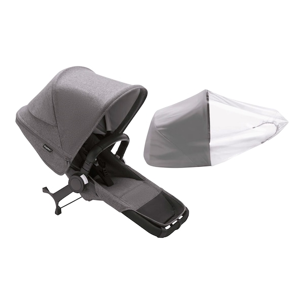 babywalz Bugaboo - DONKEY 5Duo-Erweiterungsset komplett grey melange