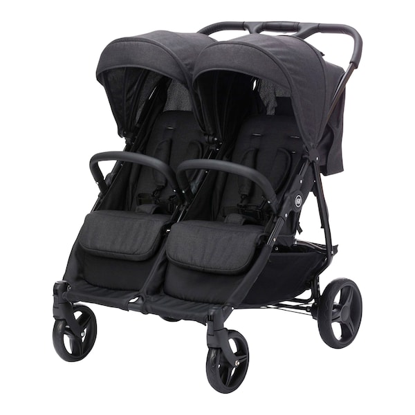 babywalz FillDuo Zwillingswagen schwarz melange