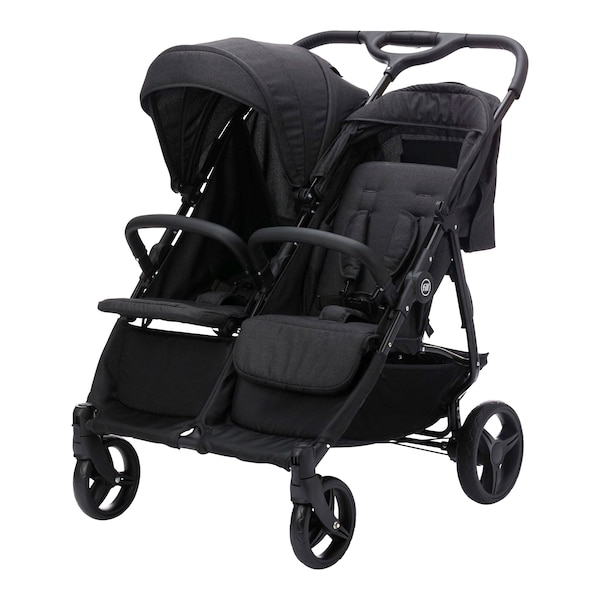babywalz FillDuo Zwillingswagen schwarz melange Vatertagsangebot