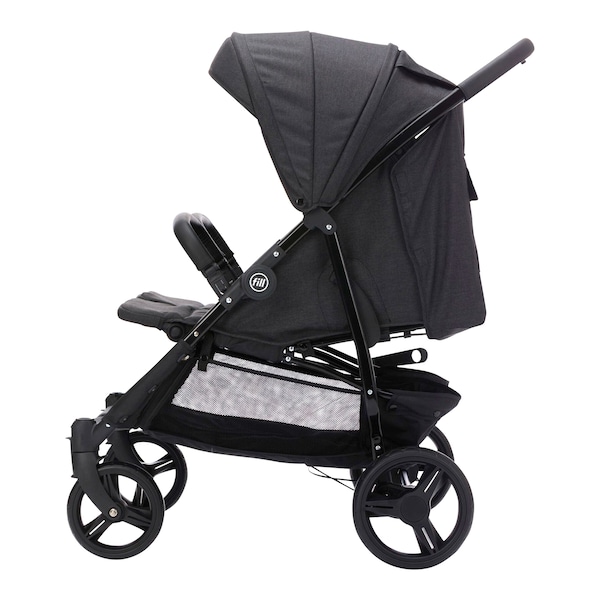 babywalz FillDuo Zwillingswagen schwarz melange Vatertagsangebot