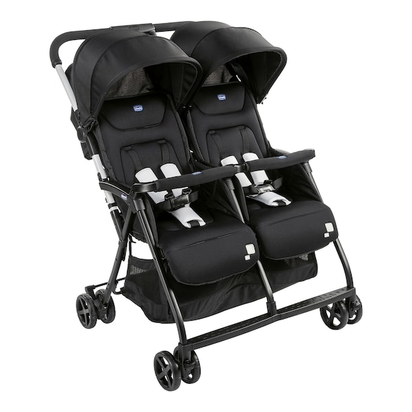 babywalz ChiccoZwillingsbuggy Ohlalà Twin black night