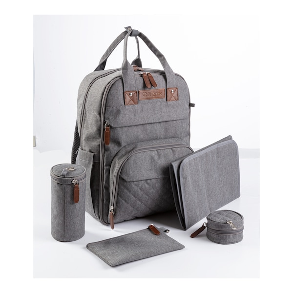 babywalz 2heartsWickelrucksack Functional grau