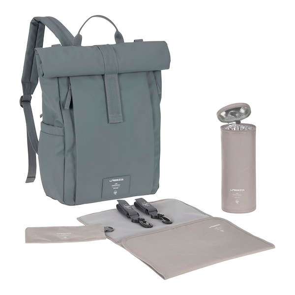 babywalz LässigWickelrucksack Rolltop Up anthrazit Rabatt