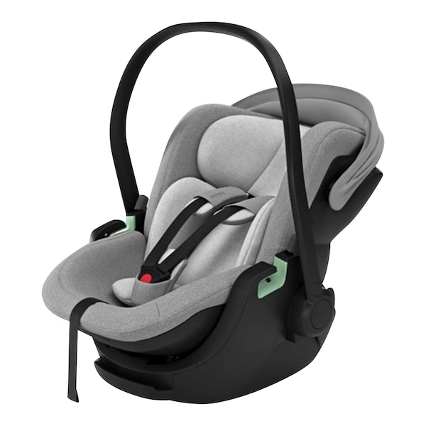 babywalz ThuleBabyschale Maple inkl. Isofix Basis Alfi light grey Kostenlose Rückgabe