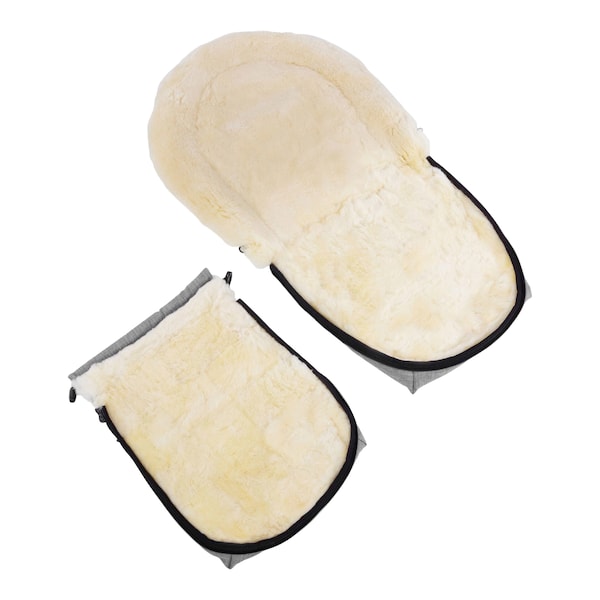 babywalz Werner Christ BabyLammfell-Fußsack Oslo für Babyschale Tragewanne melange grigio Top Angebot