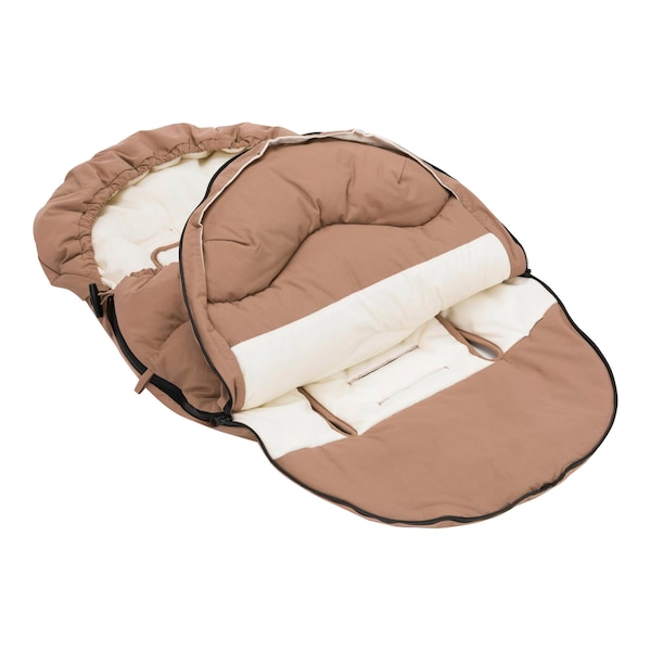babywalz babycabWinterfußsck Nyby für Tragewannen und Babyschalen toffee Bestseller