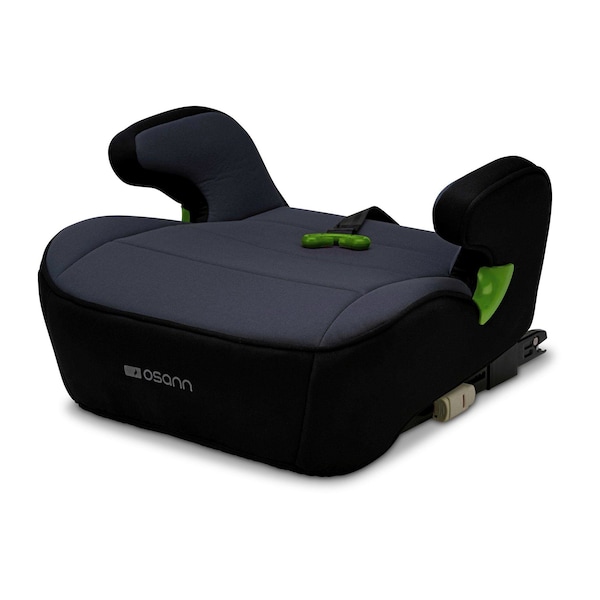 babywalz OsannSitzerhöhung Junior Isofix i-Size mit Gurtfix nero