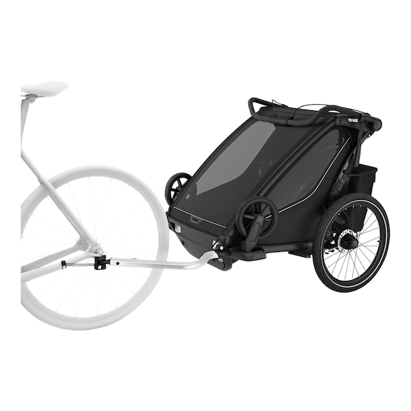 babywalz ThuleFahrradanhänger Chariot Sport 2 Double (2024) black Limitierter Zeitrabatt