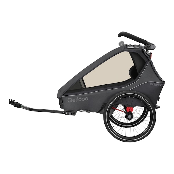 babywalz QeridooFahrradanhänger Kidgoo 2 Steel Grey Sonderangebot