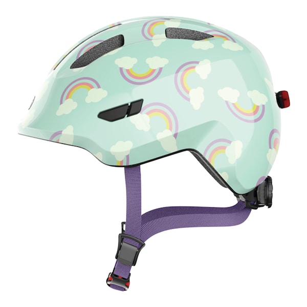 babywalz ABUSFahrradhelm Smiley 3.0 LED blue rainbow Günstig kaufen