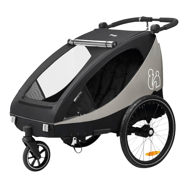 babywalz HauckFahrradanhänger Dryk Duo Plus Black Neueste Mode