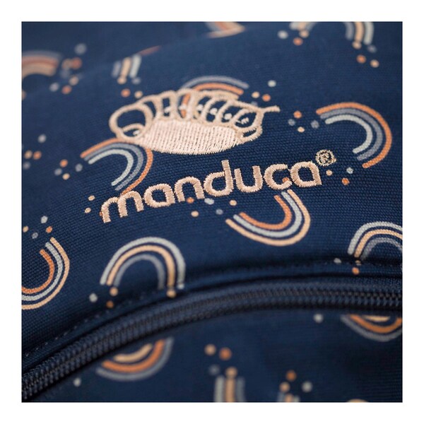 babywalz manduca® - XTBabytrage 3 Tragepositionen Limited Edition navy / print Nur noch ein Tag übrig
