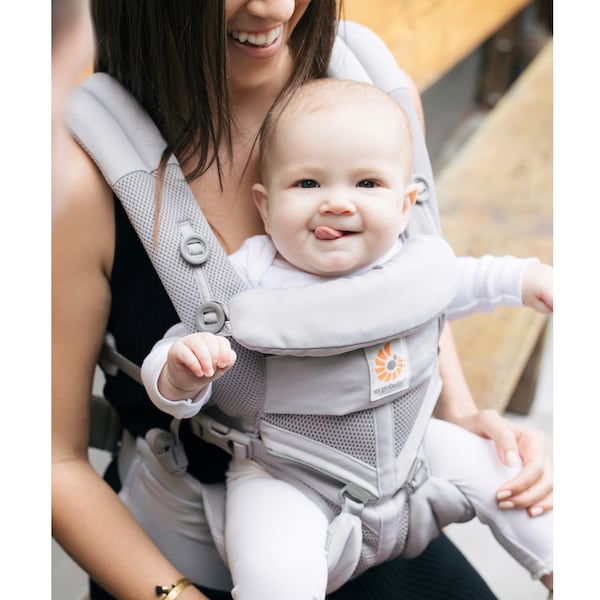 babywalz Ergobaby® - OMNI 360Cool Air Mesh Babytrage 4 Tragepositionen pearl grey Fabrikladen