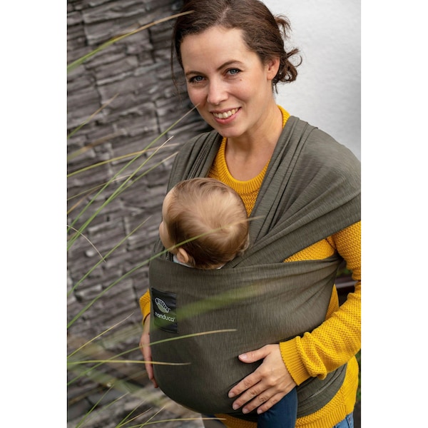 babywalz manduca® - SLINGBabytragetuch 510cm olive Flash Sale