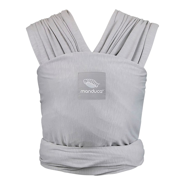 babywalz manduca® - SLINGBabytragetuch 510cm lightgrey Exklusivangebot