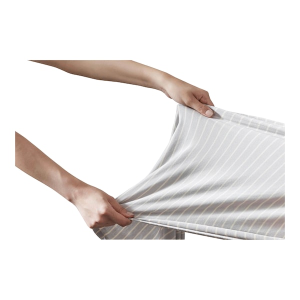 babywalz Ergobaby® - AURA WRAPTragetuch Strick 490 cm grey stripes Jubiläumsangebot