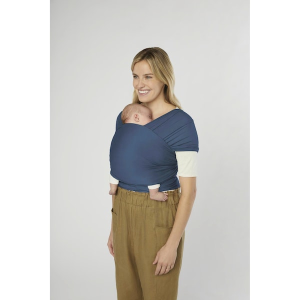 babywalz Ergobaby® - AURA WRAPTragetuch Strick 490 cm twilight navy Riesige Ersparnisse