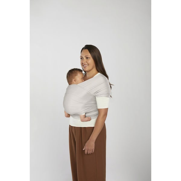 babywalz Ergobaby® - AURA WRAPTragetuch Mesh 490 cm soft grey Tiefpreis