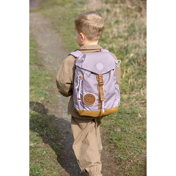 babywalz LässigKindergartenrucksack Outdoor Mini Backpack Little Gang lila Begrenzt auf 3 Tage