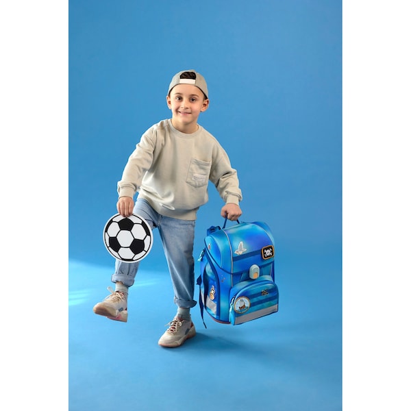babywalz LässigSchulranzen-Set Boxy Unique gradient 7-tlg. blau Im Verkauf