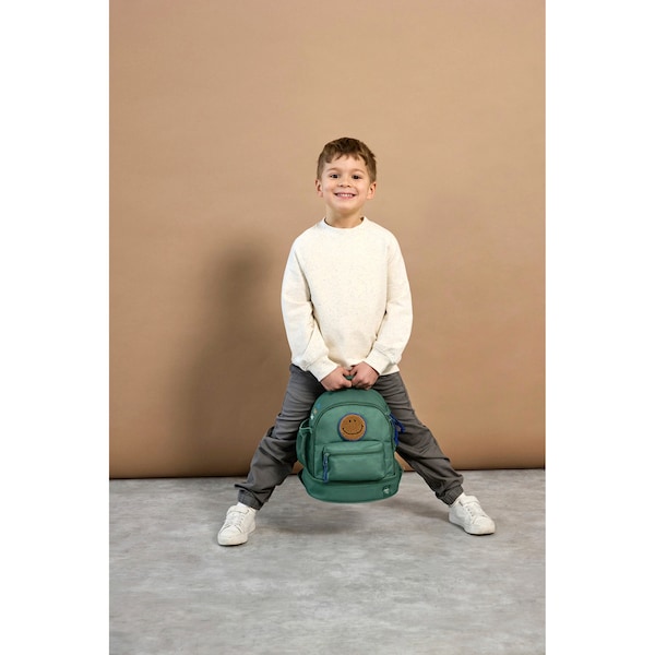 babywalz LässigKindergartenrucksack Mini Backpack Little Gang dunkelgrün zollfrei