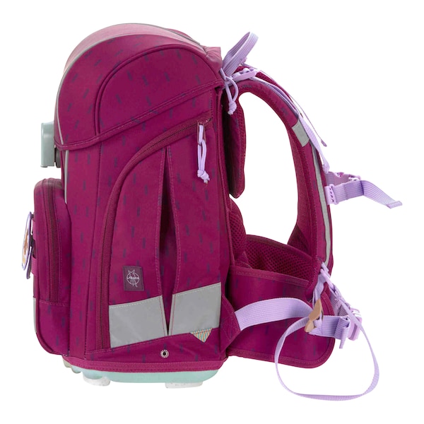 babywalz LässigSchulranzen-Set Boxy Unique 7-tlg. Speckles berry im Angebot