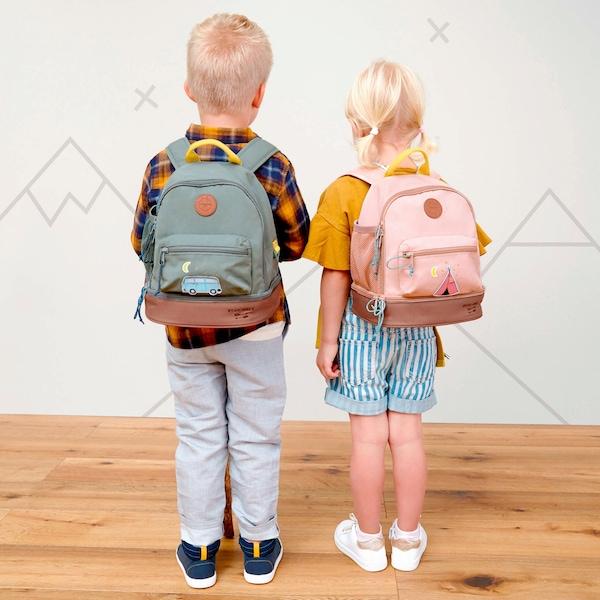 babywalz LässigKindergartenrucksack Mini Backpack Adventure Bus blau Fabrikverkauf
