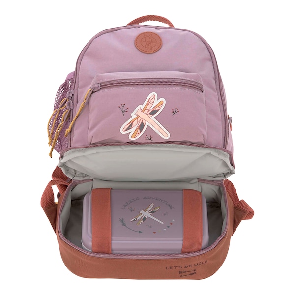 babywalz LässigKindergartenrucksack Mini Backpack Adventure Libelle light purple Limitierter Zeitrabatt
