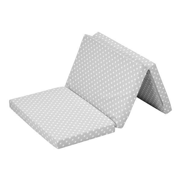 babywalz AlviMatratze für Reisebett 60x120 cm grau / kleiner Stern Valentinstagsangebot