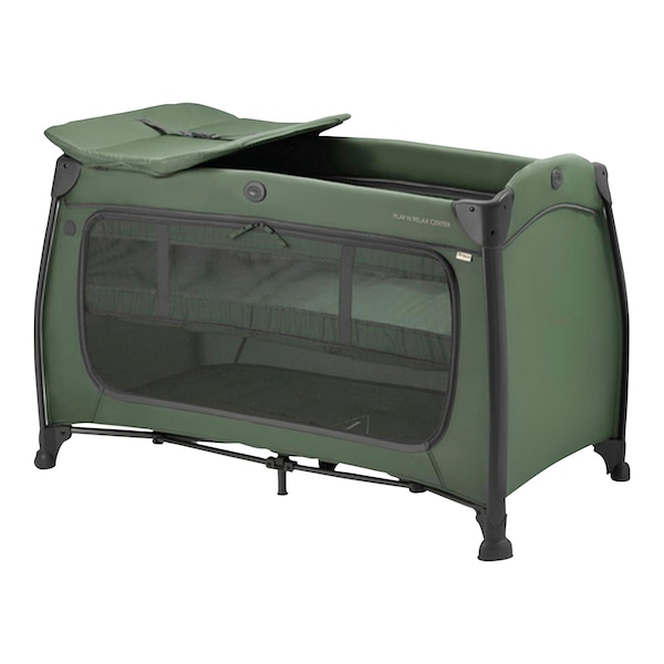 babywalz HauckReisebett Play n Relax Center Dark Green Jubiläumsangebot