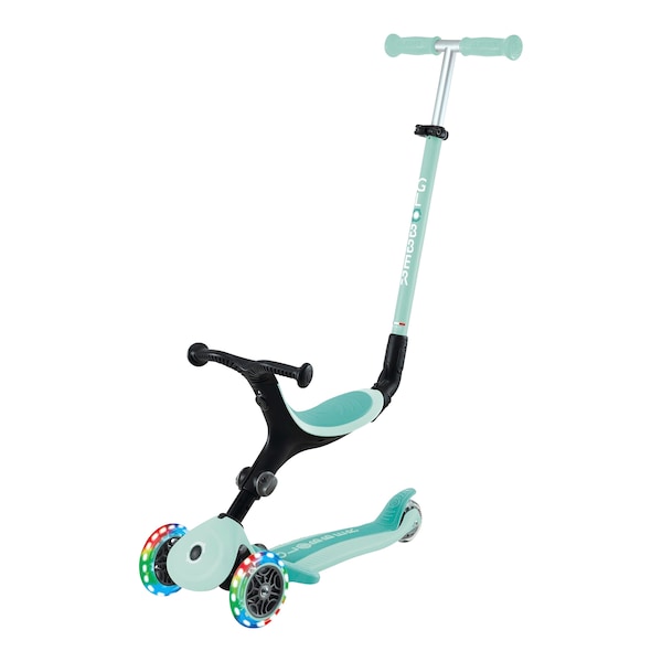 babywalz GlobberScooter 3in1 Go-Up active mit Leuchtrollen mint Bis zu 65% Rabatt