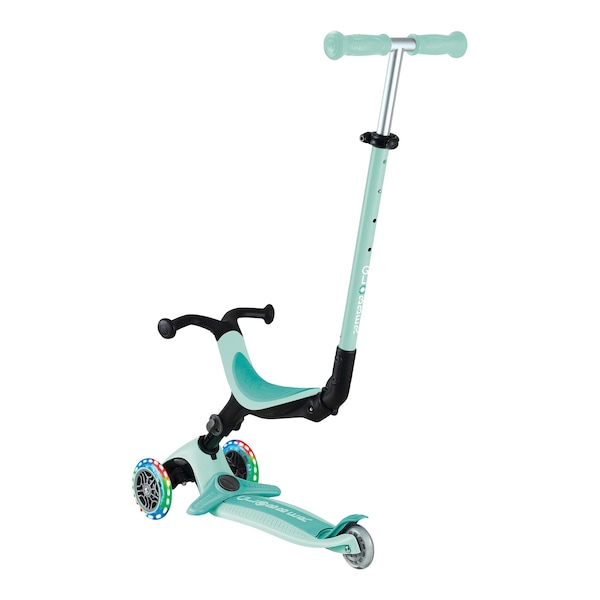 babywalz GlobberScooter 3in1 Go-Up active mit Leuchtrollen mint Bis zu 65% Rabatt