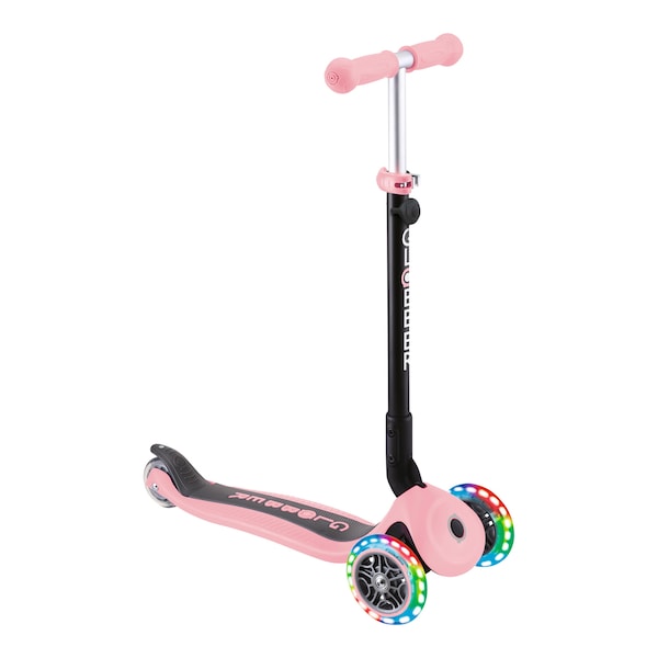 babywalz Globber3in1 Scooter Go-Up mit Leuchtrollen pastellrosa Nur für heute
