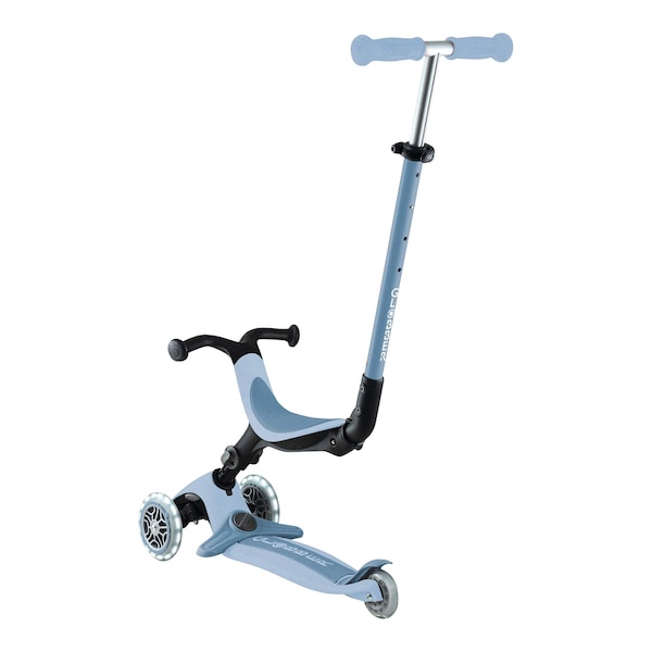 babywalz GlobberScooter 3in1 Go-Up active ECO mit Leuchtrollen blaubeere blaubeere Nur noch ein Tag übrig