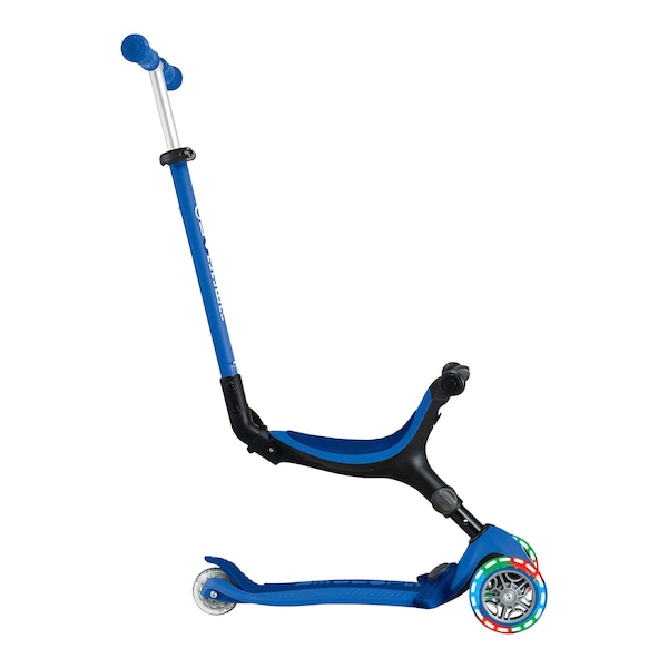 babywalz GlobberScooter 3in1 Go-Up active mit Leuchtrollen blau Riesige Rabatte