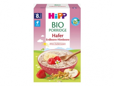 babyneo Hipp Bio Porridge Hafer Erdbeere-Himbeere 250g